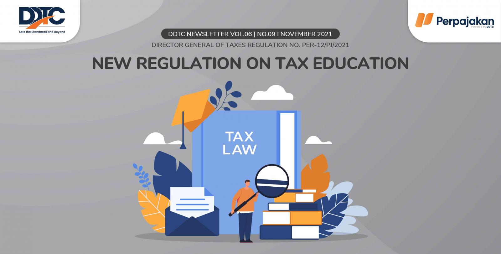 Cover Publikasi New Regulation on Tax Education