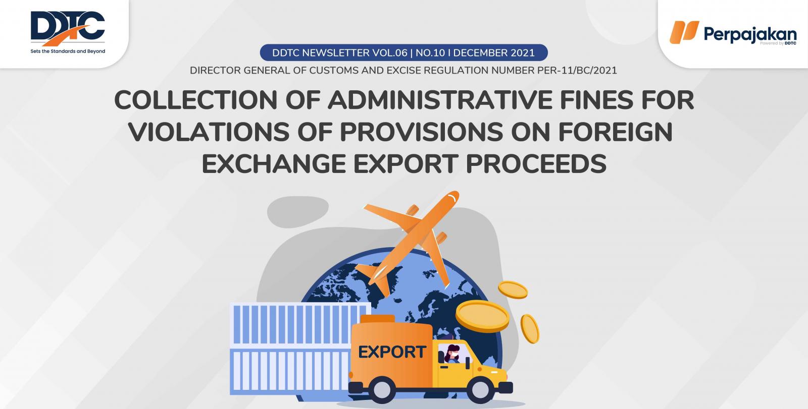 Cover Publikasi Collection of Administrative Fines for Violations of Provisions on Foreign Exchange Export Proceeds