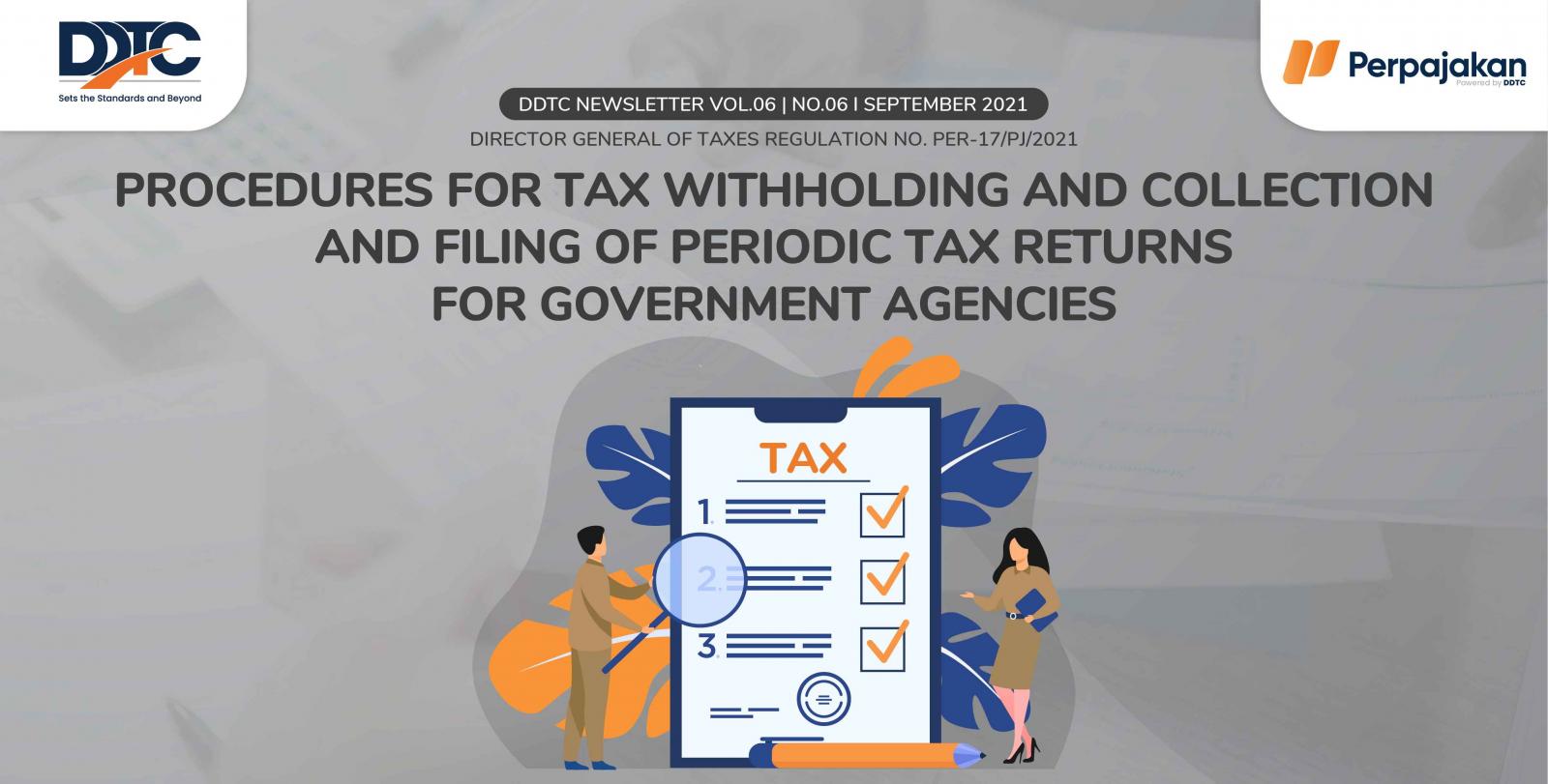 Cover Publikasi Procedures for Tax Withholding and Collection and Filing of Periodic Tax Returns for Government Agencies