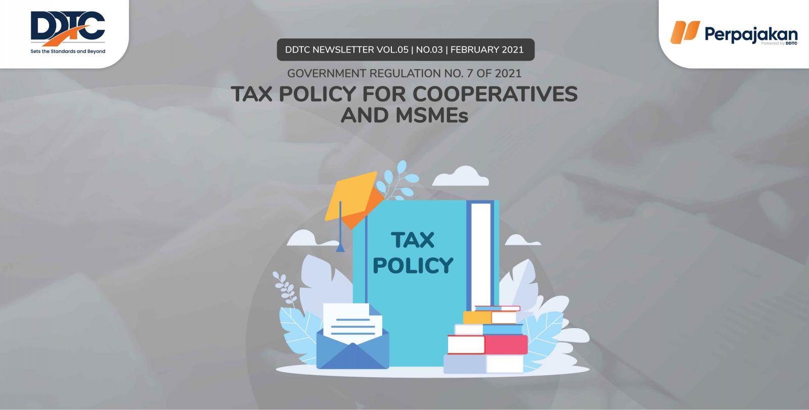 Cover Publikasi Tax Policy for Cooperatives and MSMEs