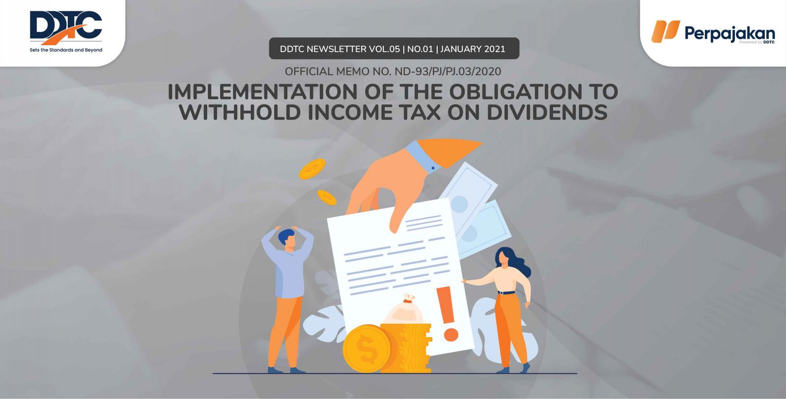 Cover Publikasi Implementation of the Obligation to Withhold Income Tax on Dividends