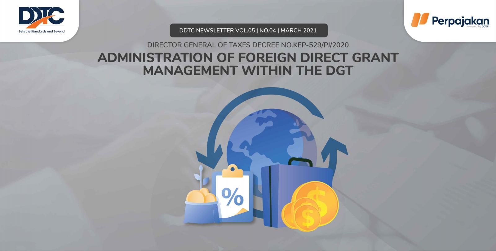Cover Publikasi Administration of Foreign Direct Grant Management within the DGT