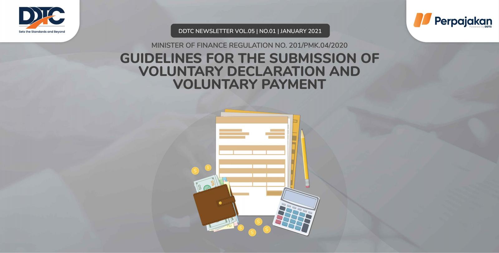 Cover Publikasi Guidelines for the Submission of Voluntary Declaration and Voluntary Payment