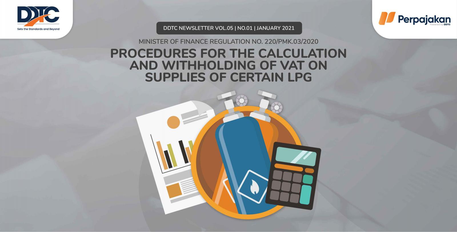 Cover Publikasi Procedures for the Calculation and Withholding of VAT on Supplies of Certain LPG