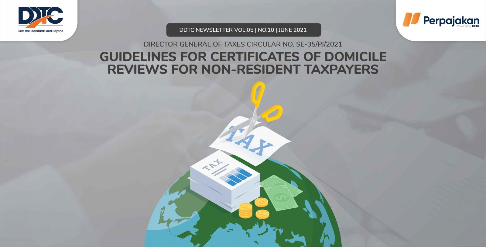 Cover Publikasi Guidelines for Certificates of Domicile Reviews for Non-Resident Taxpayers