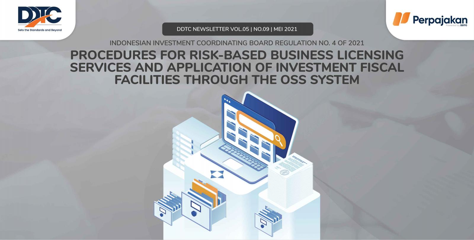 Cover Publikasi Procedures for Risk-Based Business Licensing Services and Application of Investment Fiscal Facilities through the OSS System