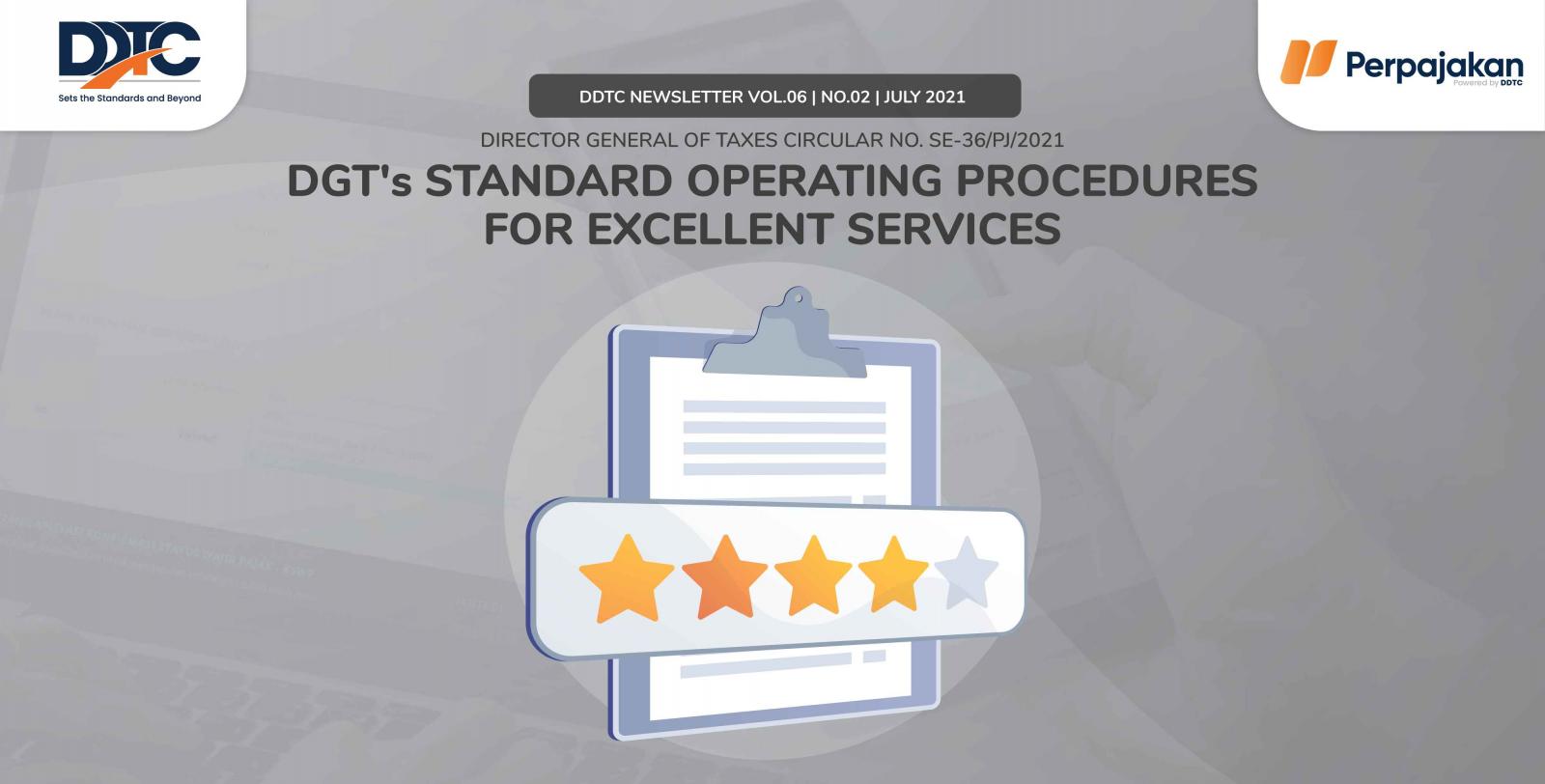 Cover Publikasi DGT's Standard Operating Procedures for Excellent Services