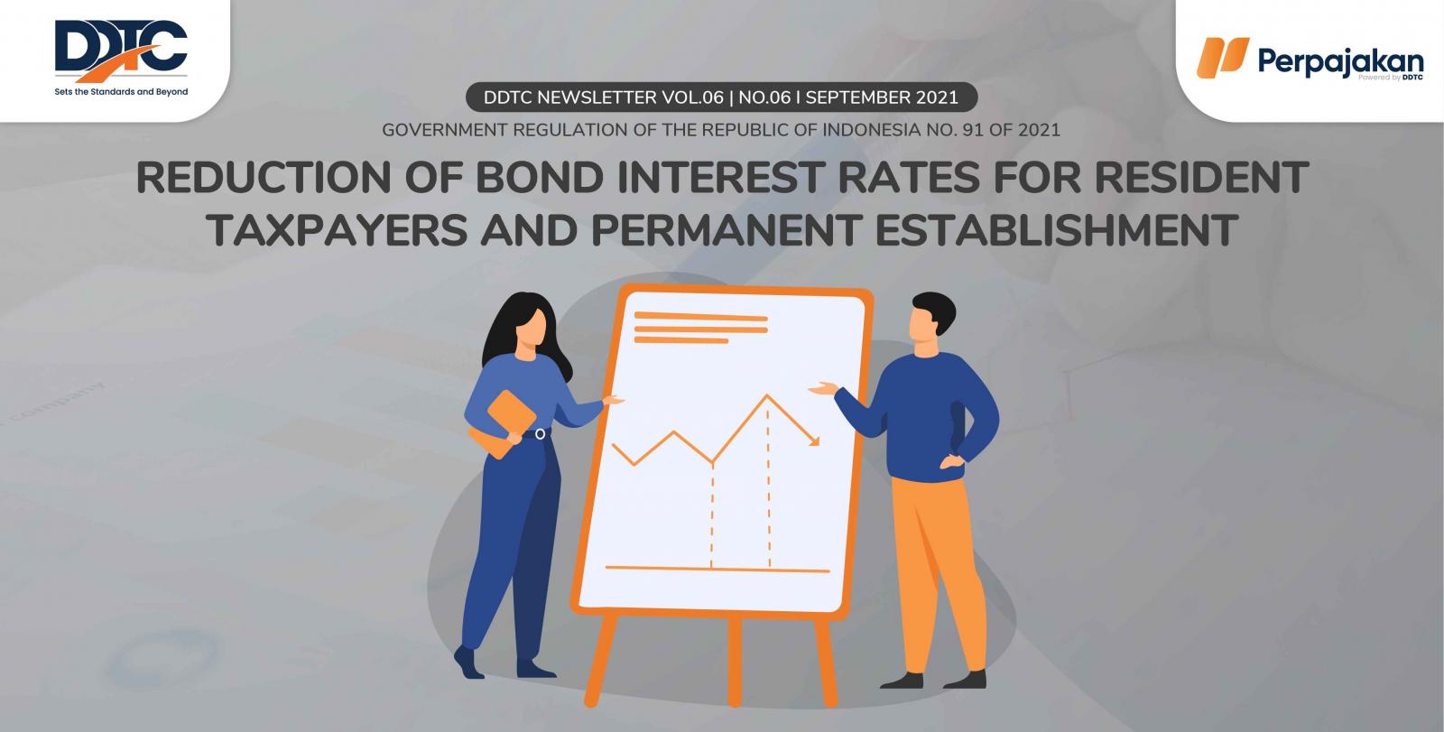 Cover Publikasi Reduction of Bond Interest Rates for Resident Taxpayers and Permanent Establishment