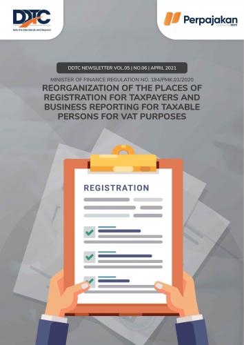 Cover Reorganization of the Places of Registration for Taxpayers and Business Reporting for Taxable Persons for VAT Purposes
