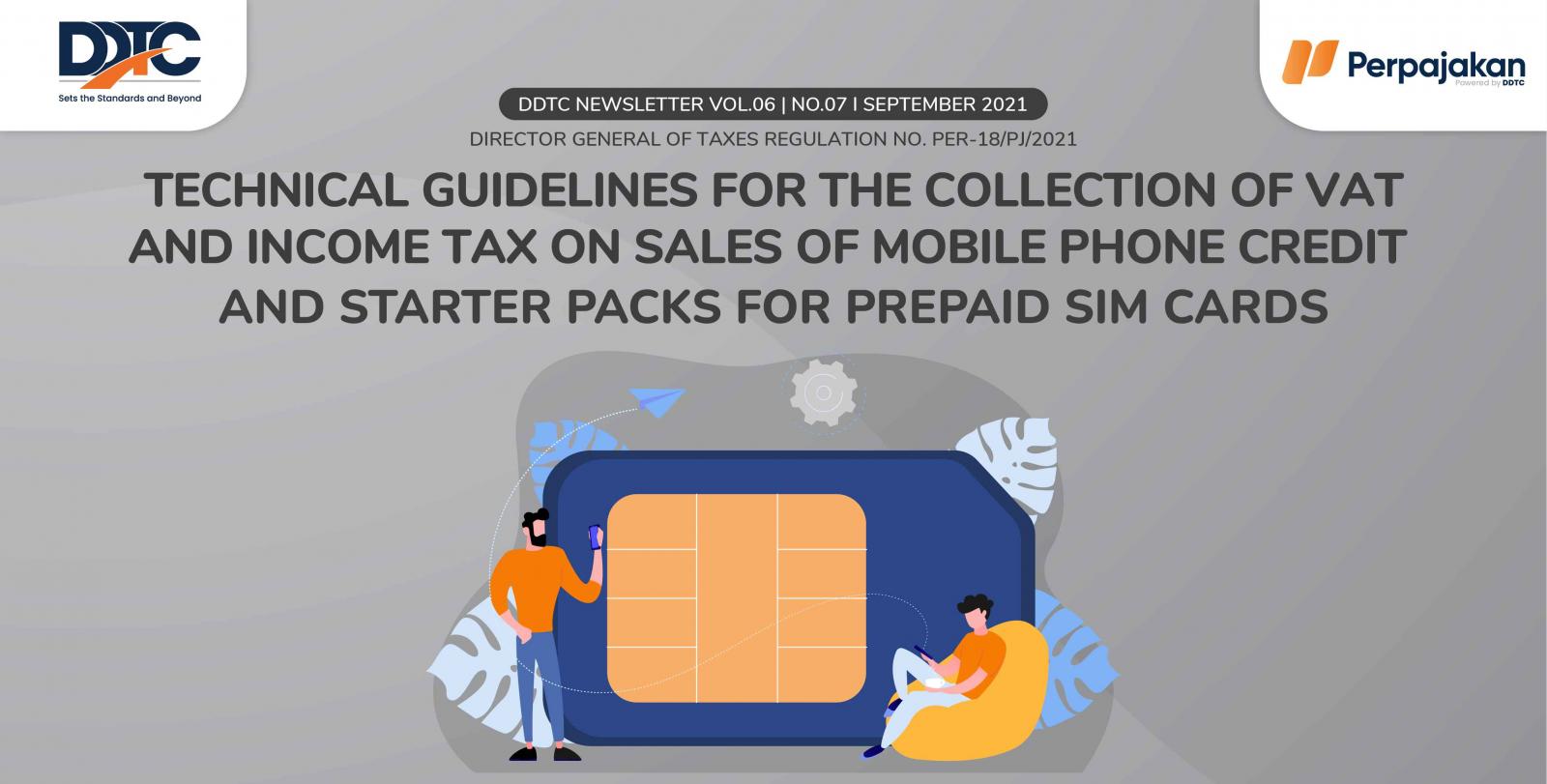 Cover Publikasi Technical Guidelines for the Collection of VAT and Income Tax on Sales of Mobile Phone Credit and Starter Packs for Prepaid SIM Cards