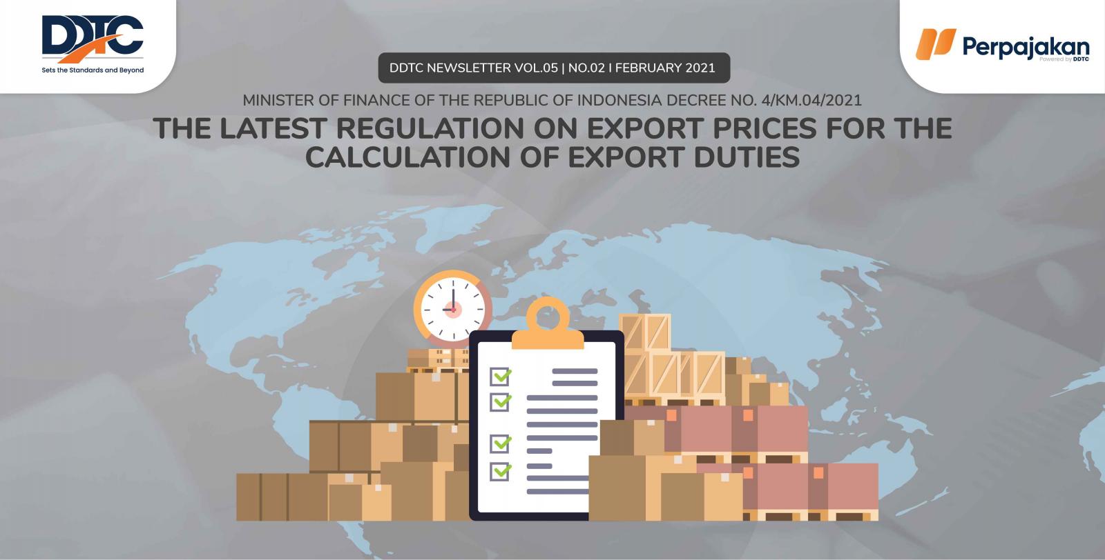 Cover Publikasi The Latest Regulation on Export Prices for the Calculation of Export Duties