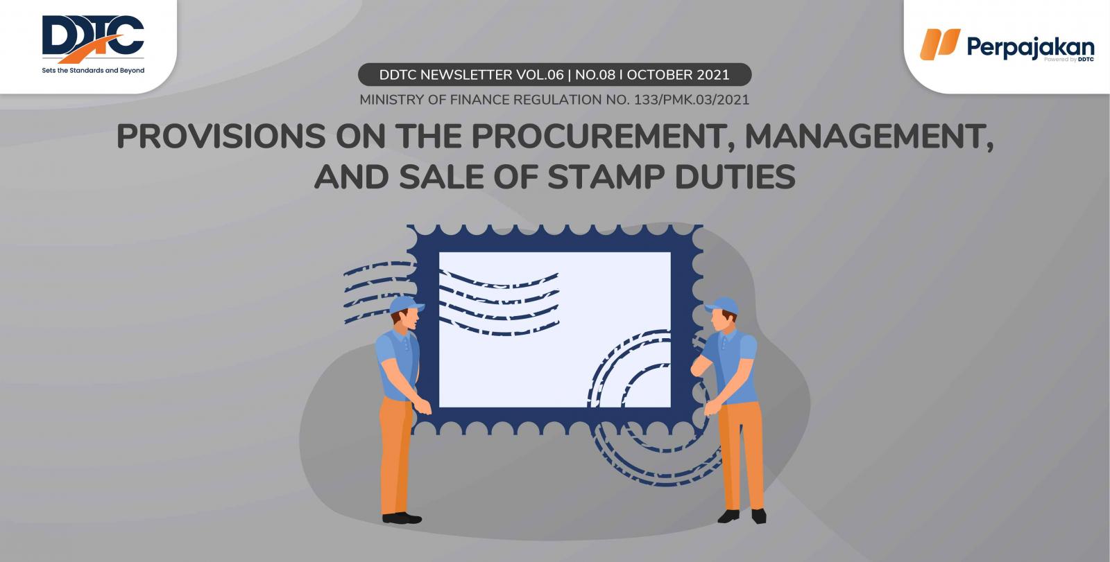 Cover Publikasi Provisions on the Procurement, Management, and Sale of Stamp Duties
